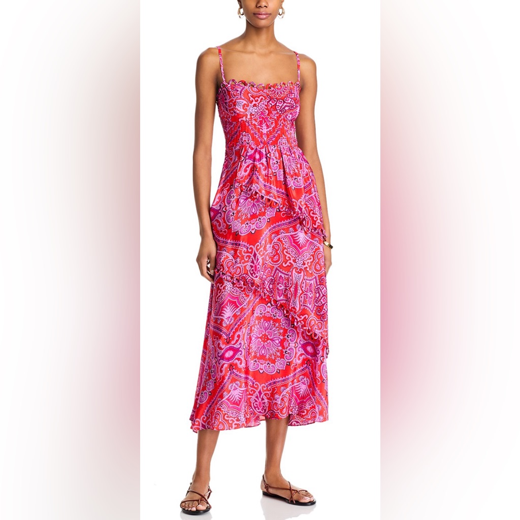 Farm Rio Paisley Scarf Maxi Dress